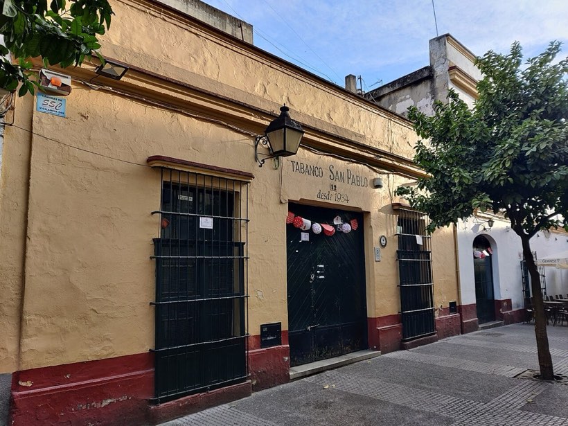 Fachada del Tabanco San Pablo